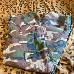camo cargo pants from UO